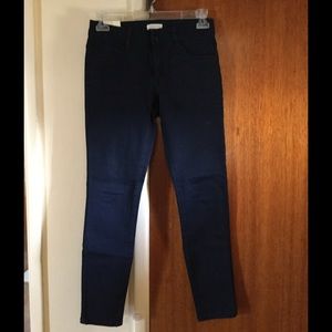 Low rise ankle denim skinny jeans