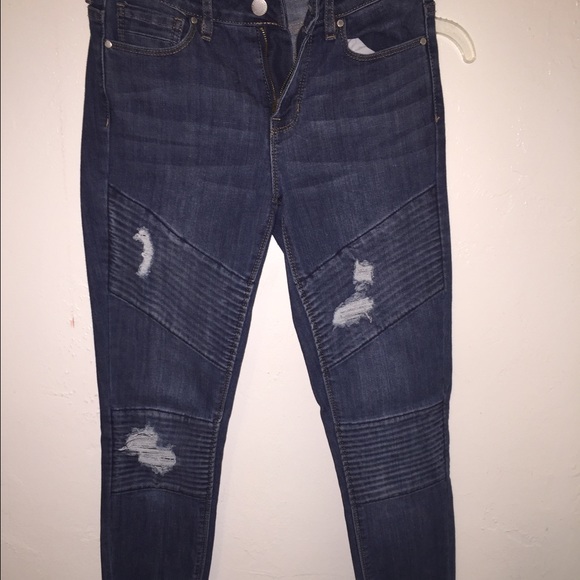 Kendal & Kylie biker style jeans