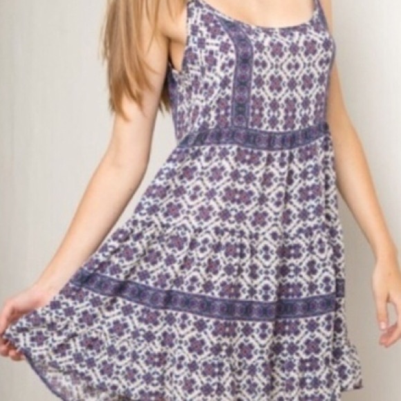 Purple Boho Jada Dress