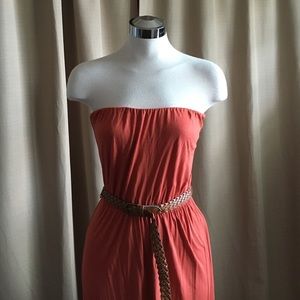 F21 High-Low Strapless Dress