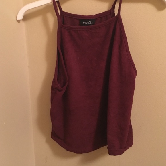 Suede crop top