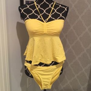 Yellow juicy couture 2 piece bathing suit