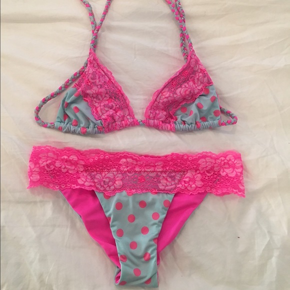 Beach bunny small polka dot bikini