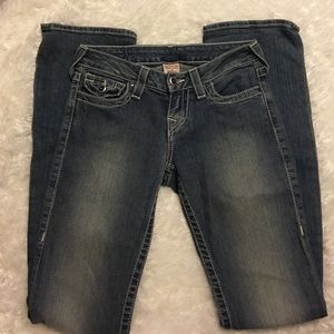 Purple Swarovski Studded Jeans