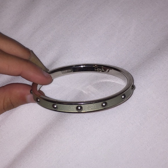 Coach silver bangle