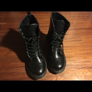 Black Laced up Boots