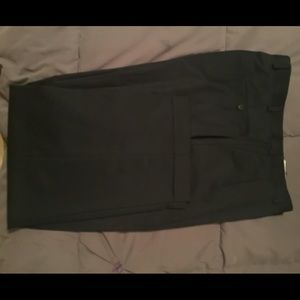 IZOD cuffed dress slacks in dark navy blue