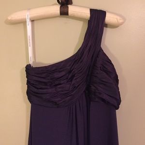 David's Bridal Eggplant Bridesmaids Dress