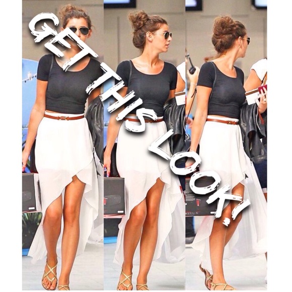 High-low Sheer Skirt
