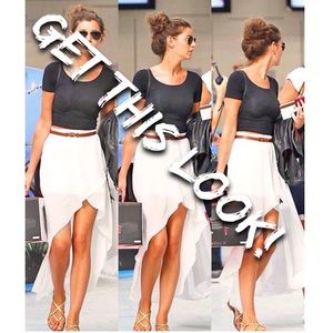 High-low Sheer Skirt