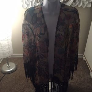 Colorful sheer Cardigan