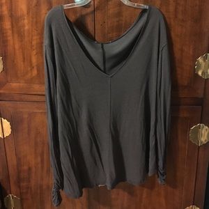 CLEANING CLOSET SALE free people gray shirt