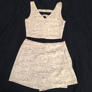 Crop top and skirt set