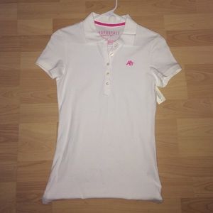white Aeropostale girls button shirt, never worn