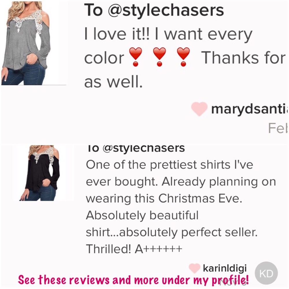 Elegant and Sexy Off Shoulder Long Sleeve Top - Picture 6 of 6