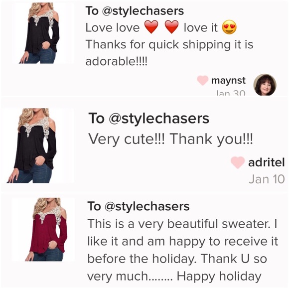 Elegant and Sexy Off Shoulder Long Sleeve Top - Picture 5 of 6