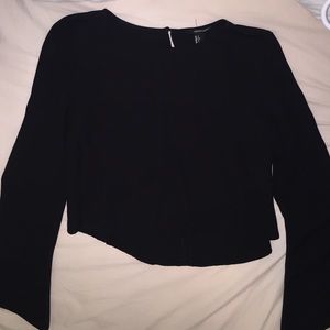 Black long sleeve blouse