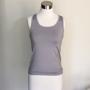 Gray workout top