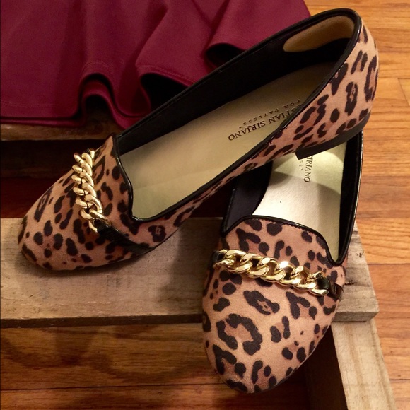 Leopard print flats