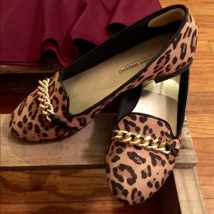 Leopard print flats