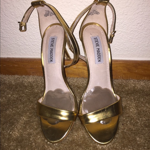 Steve Madden gold heels