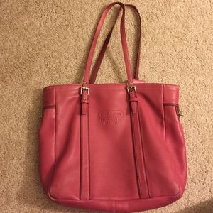 Pink Coach Tote
