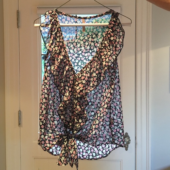 Light, floral blouse