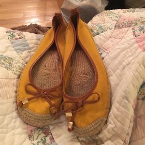 Mustard yellow flats