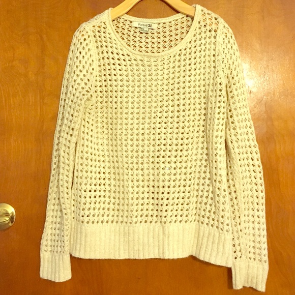 Loosely Knit Cream Sweater
