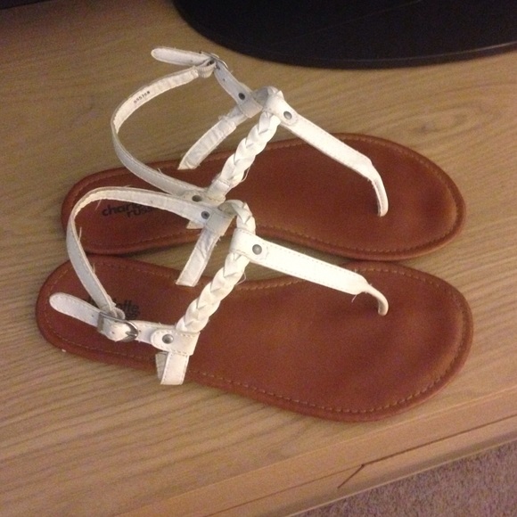 White sandals