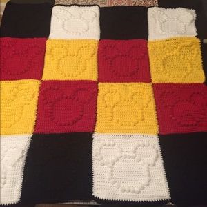 Handmade Mickey baby/toddler blanket