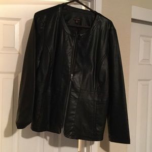 Dana Buchman Leather Jacket - Polyvore