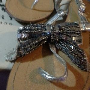 Naughty monkey silver sandals