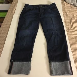 Cuffed boyfriend jeans