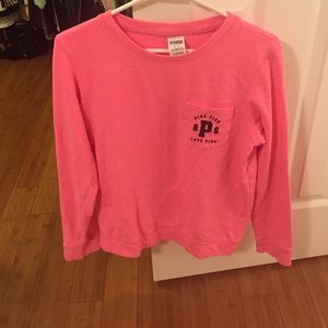 Pink crewneck sweatshirt
