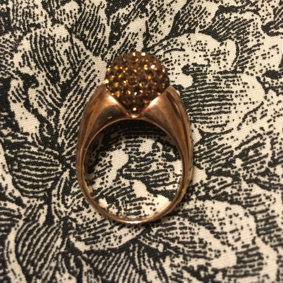 Cool Bronze Crystal Ring! - Picture 1 of 2