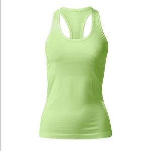 Clear mint racerback swiftly