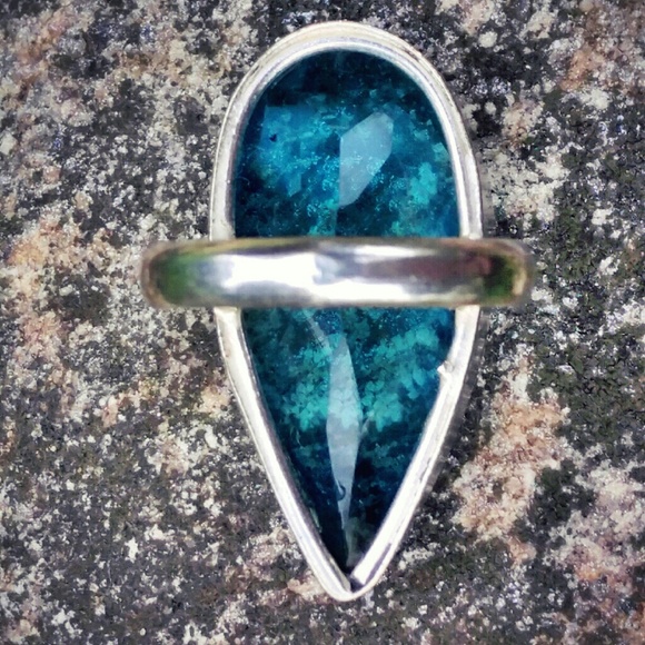 ❌Stunning Huge VTG Aquamarine Ring in Sterling❌ - Picture 3 of 4