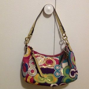 Colorful Small Coach "Poppy" Purse AUTHENTIC