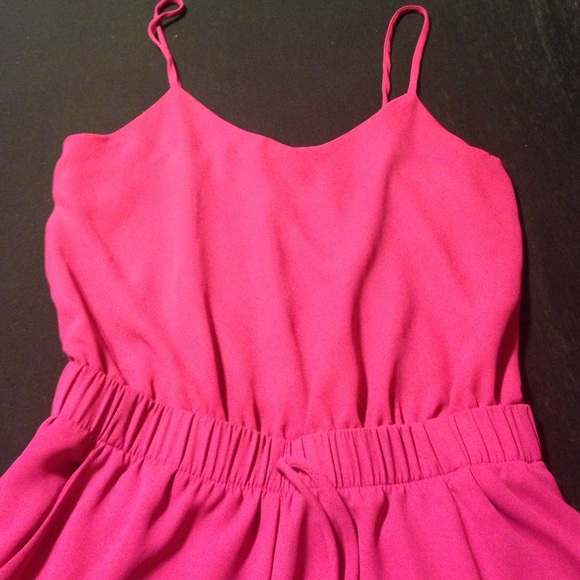 Hot pink jumpsuit