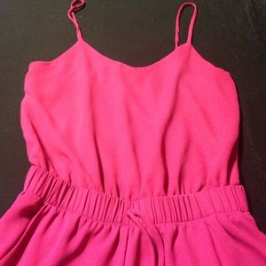 Hot pink jumpsuit