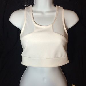 White crop top