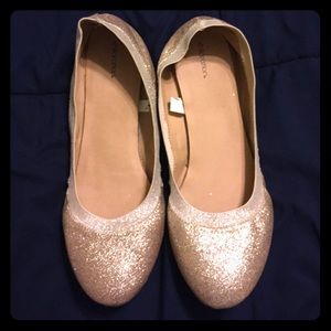 Xhilaration Shea glitter ballet flat - gold