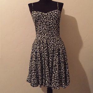 black and white cotton on dress