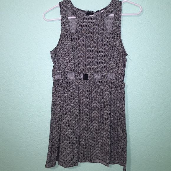 Chevron print dress