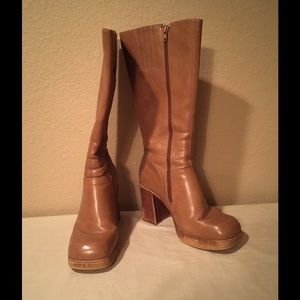 Tall tan boots