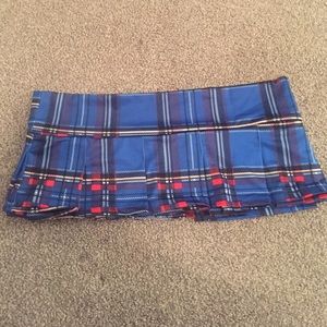 Mini school girl skirt