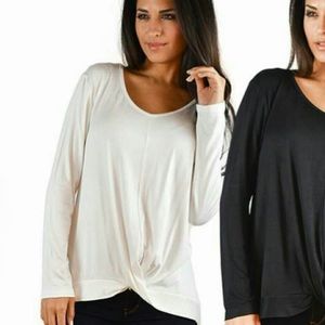 ⚡️SALE⚡️Twist Front Long Sleeve Shirt