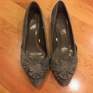 Suede Kitten Heels - Size 11