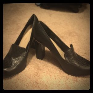 Franco Sarto size 10, black dress heel